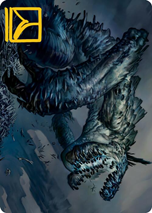 Necrogoyf Art Card (Gold-Stamped Signature) [Modern Horizons 2 Art Series] | Good Games Morley