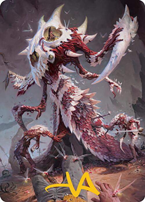 Grist, the Hunger Tide Art Card (56) (Gold-Stamped Signature) [Modern Horizons 2 Art Series] | Good Games Morley