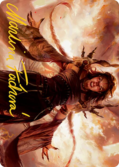 Dragon's Rage Channeler Art Card (Gold-Stamped Signature) [Modern Horizons 2 Art Series] | Good Games Morley