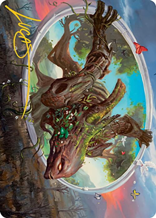 Gaea's Will Art Card (Gold-Stamped Signature) [Modern Horizons 2 Art Series] | Good Games Morley