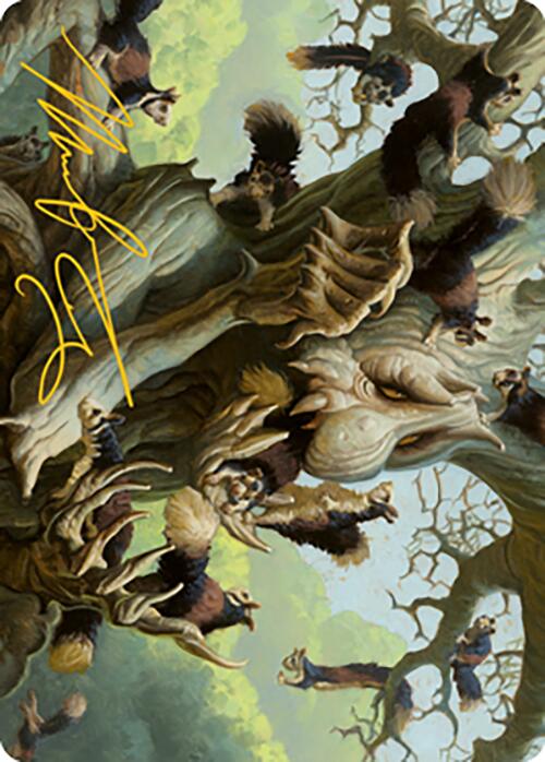 Scurry Oak Art Card (Gold-Stamped Signature) [Modern Horizons 2 Art Series] | Good Games Morley