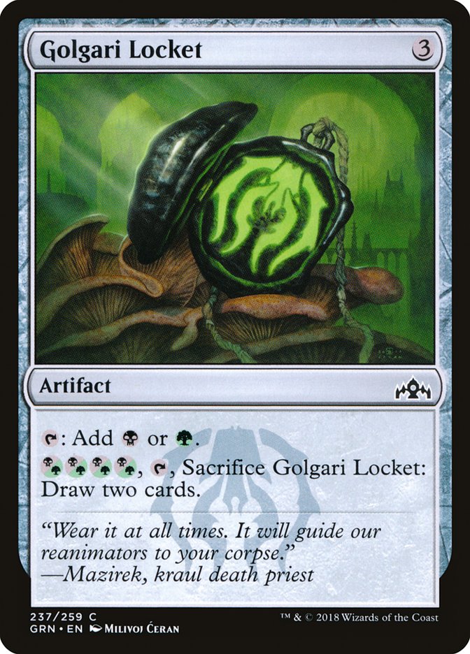 Golgari Locket 237/259 (Guilds of Ravnica)  - Foil | Good Games Morley