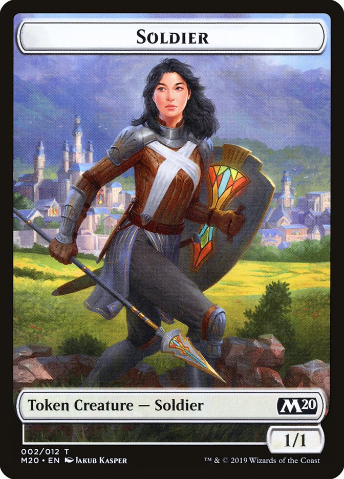 Soldier Token [Core Set 2020 Tokens] | Good Games Morley