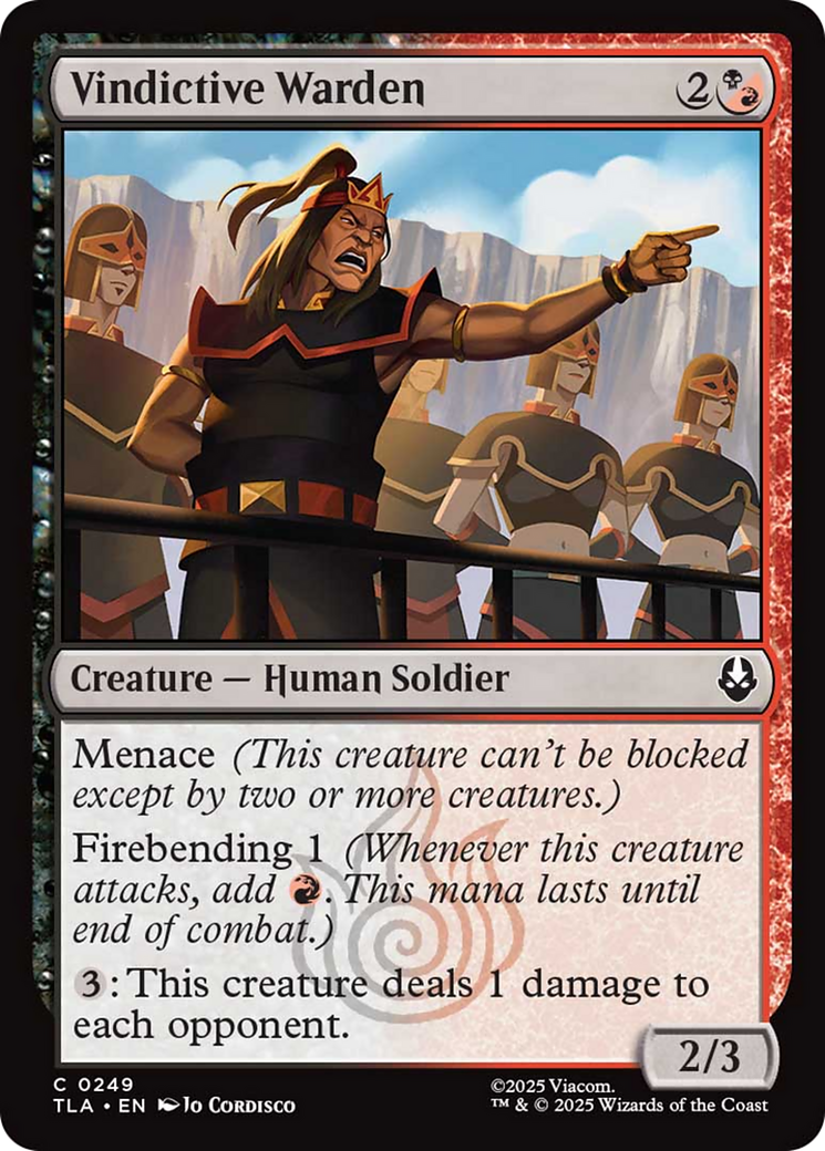 Vindictive Warden [Avatar: The Last Airbender] | Good Games Morley