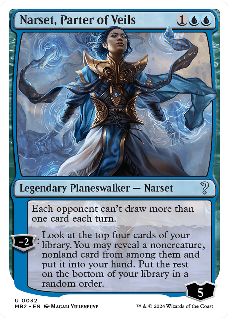 Narset, Parter of Veils (White Border) [Mystery Booster 2] | Good Games Morley