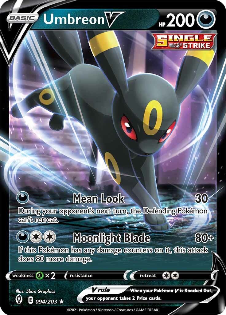 Umbreon V (094/203) [Sword & Shield: Evolving Skies] | Good Games Morley