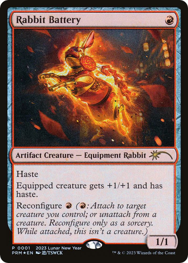 Rabbit Battery 1/2 (Unique and Miscellaneous Promos)  - Foil | Good Games Morley