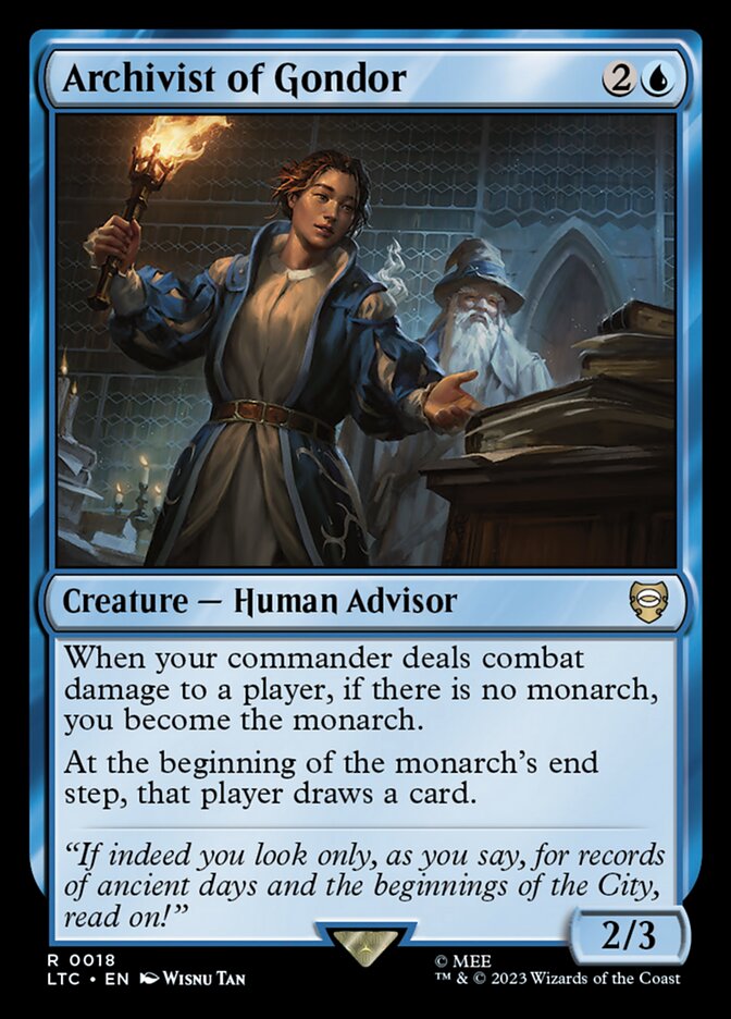 Archivist of Gondor 18/347 (Commander: The Lord of the Rings: Tales of Middle-earth)  | Good Games Morley