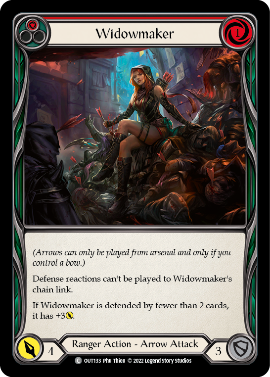 Widowmaker (Red) [OUT133] (Outsiders)  Rainbow Foil | Good Games Morley