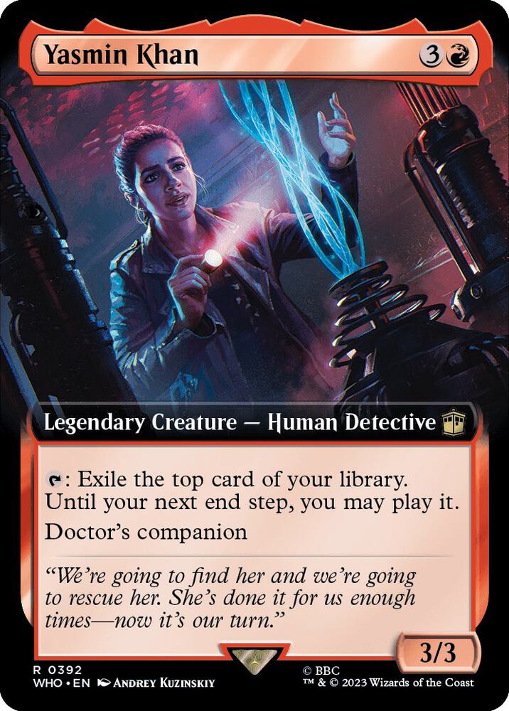 Yasmin Khan 392/331 (Universes Beyond: Doctor Who)  - Extended Art Foil | Good Games Morley