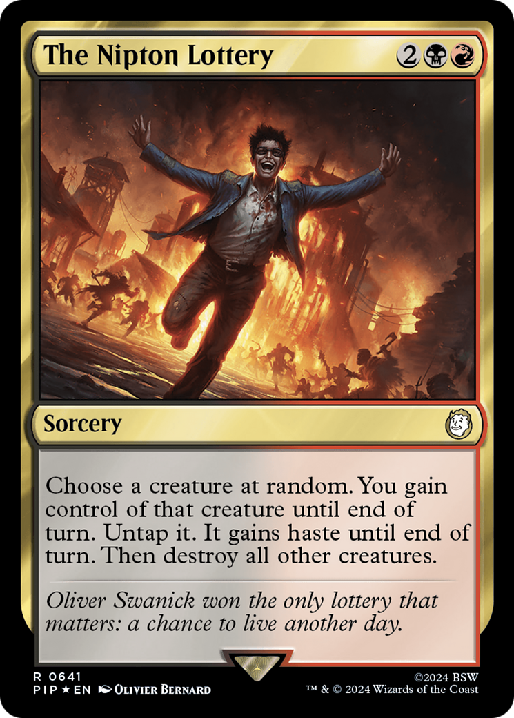 The Nipton Lottery (Surge Foil) [Fallout] | Good Games Morley