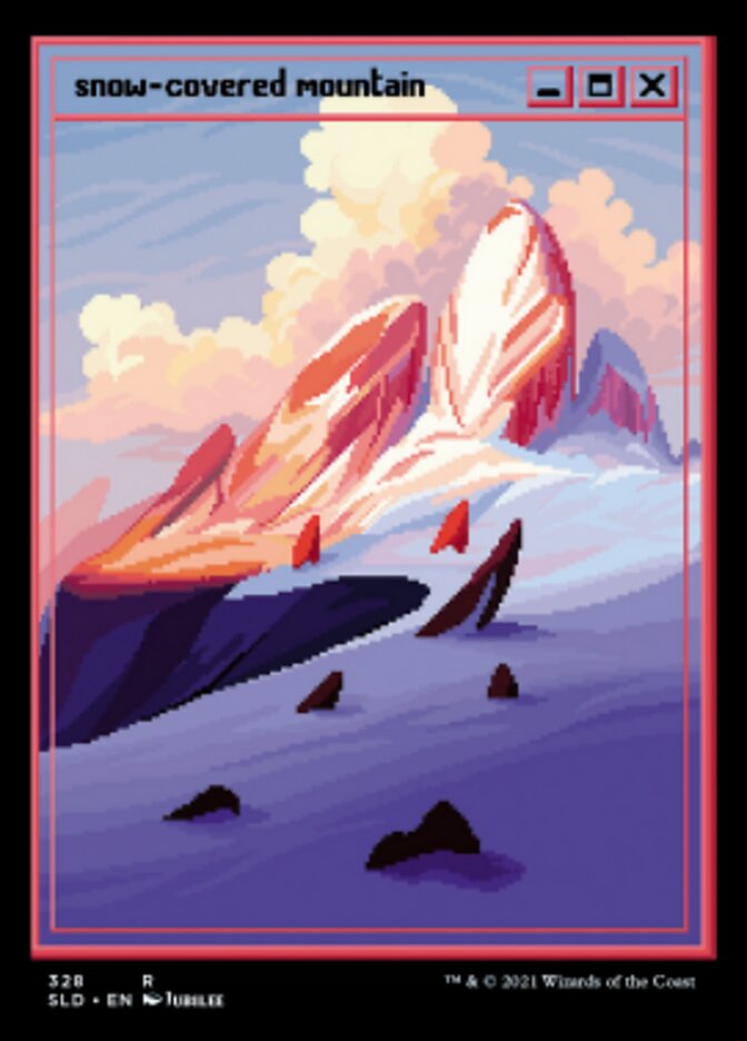 Snow-Covered Mountain (328) [Secret Lair Drop Series] | Good Games Morley