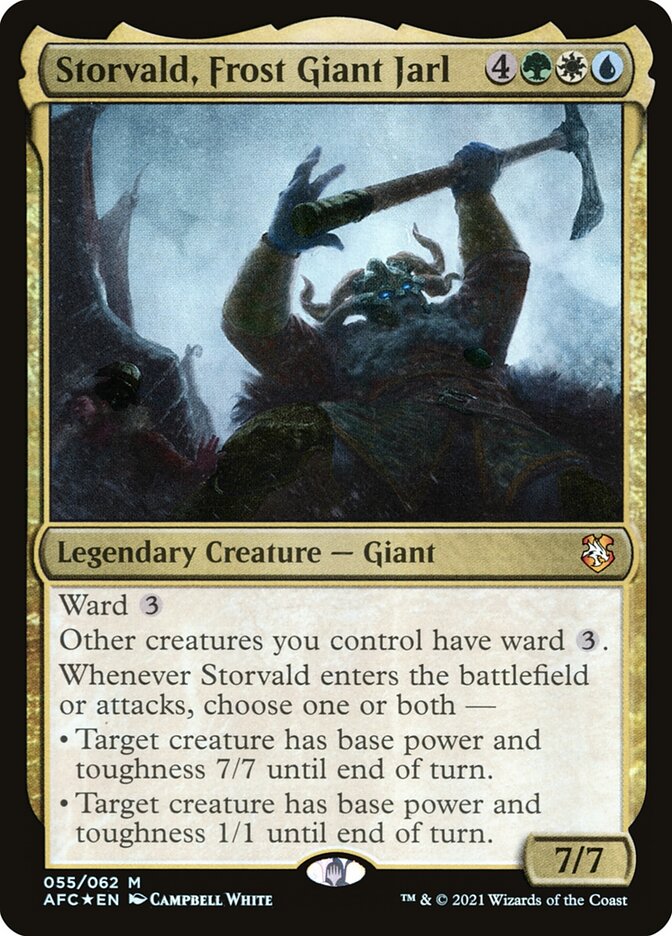 Storvald Frost Giant Jarl 55 (Commander: Adventures in the Forgotten Realms)  - Foil | Good Games Morley