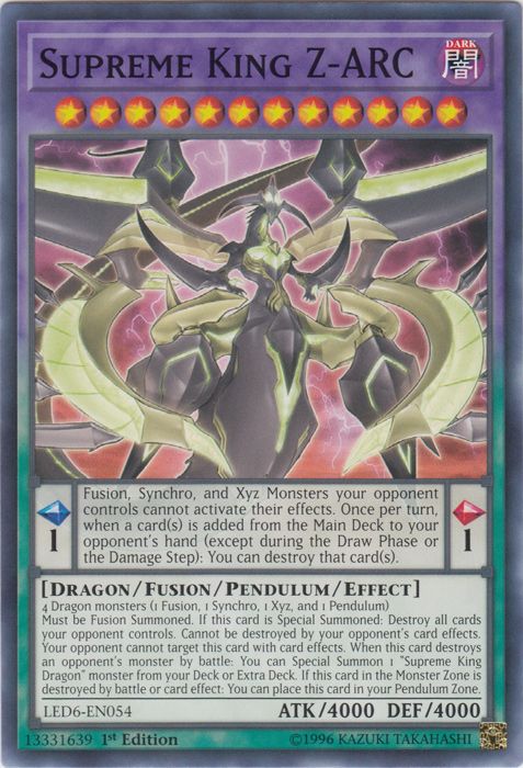 Supreme King Z-ARC [LED6-EN054] Common | Good Games Morley