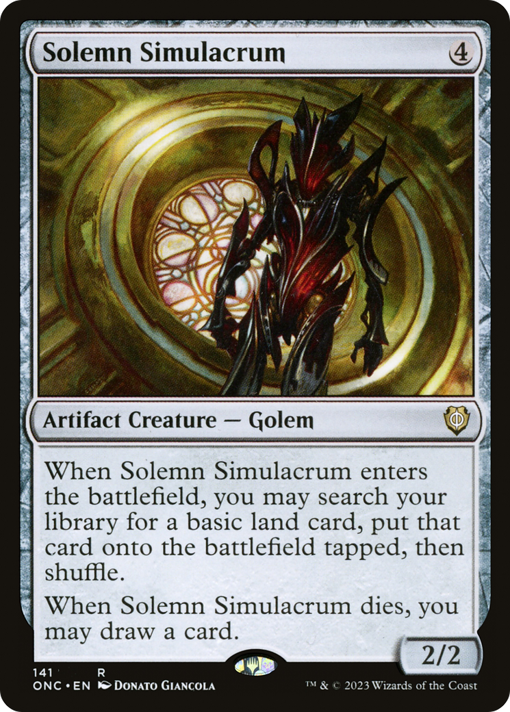 Solemn Simulacrum [Phyrexia: All Will Be One Commander] | Good Games Morley