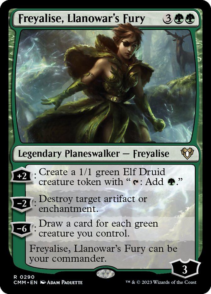 Freyalise, Llanowar's Fury 290 (Commander Masters)  | Good Games Morley