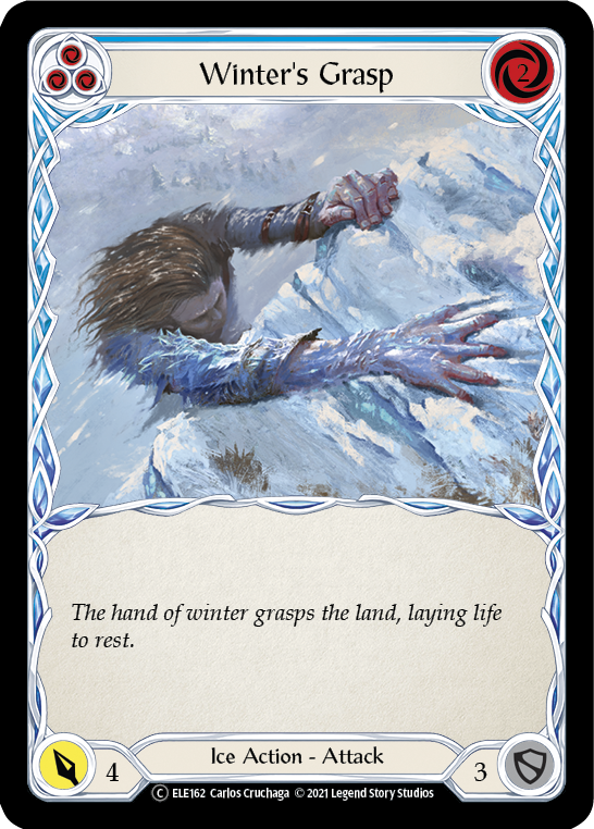 Winter's Grasp (Blue) [U-ELE162] (Tales of Aria Unlimited)  Unlimited Rainbow Foil | Good Games Morley