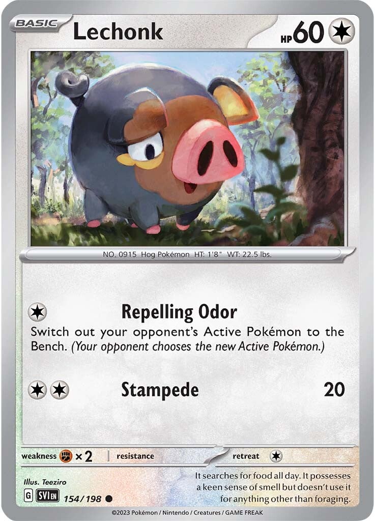 Lechonk (154/198) [Scarlet & Violet: Base Set] | Good Games Morley
