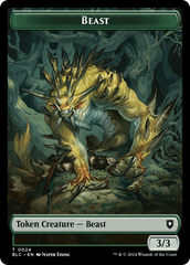 Beast (024) // Treasure Double-Sided Token [Bloomburrow Commander Tokens] | Good Games Morley