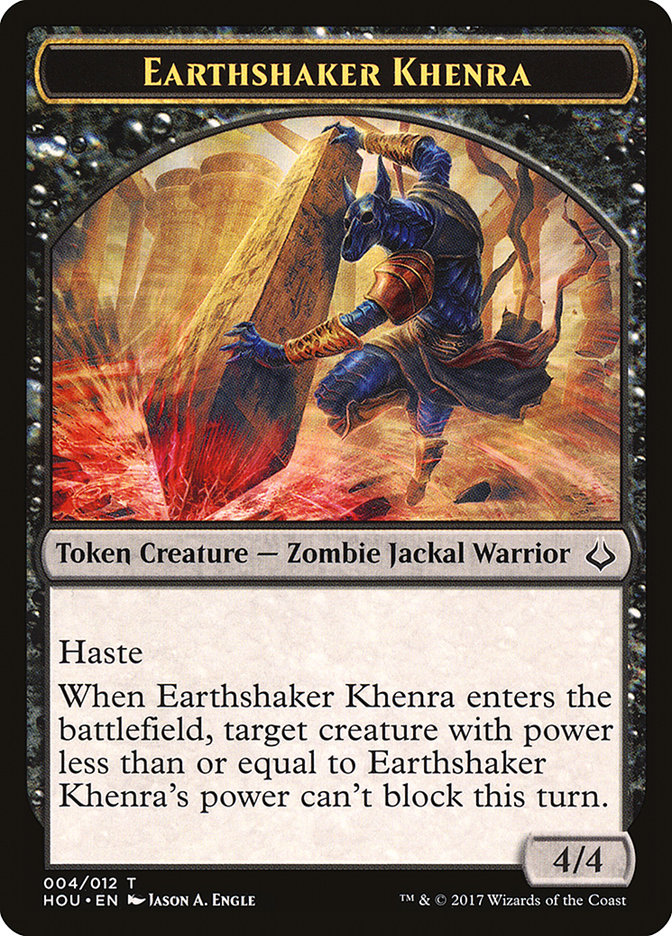 Earthshaker Khenra Token [Hour of Devastation Tokens] | Good Games Morley