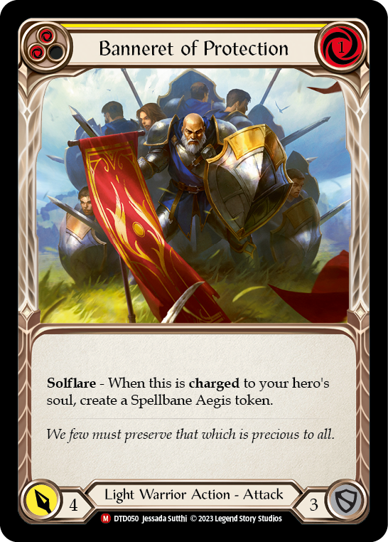 Banneret of Protection [DTD050] (Dusk Till Dawn)  Rainbow Foil | Good Games Morley