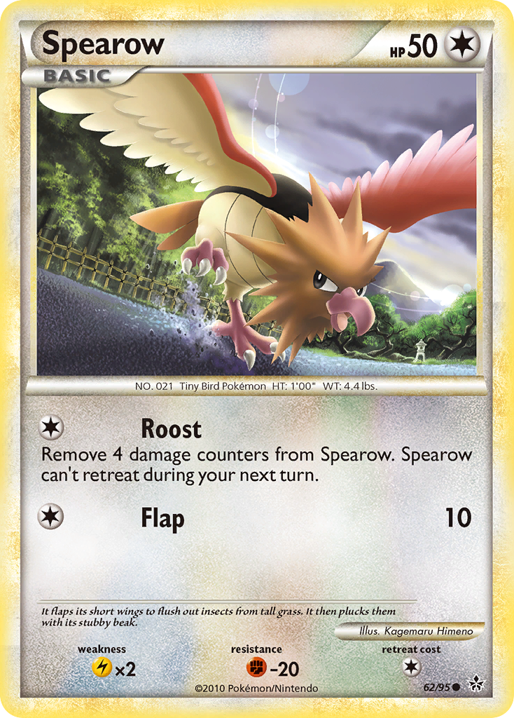 Spearow (62/95) [HeartGold & SoulSilver: Unleashed] | Good Games Morley
