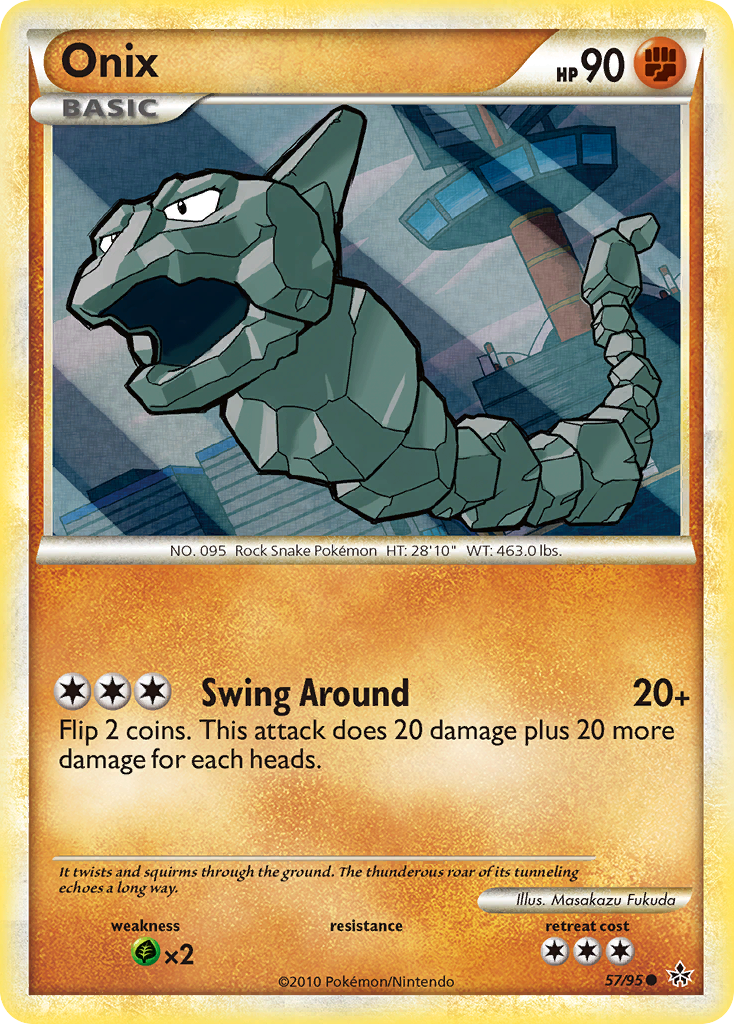Onix (57/95) [HeartGold & SoulSilver: Unleashed] | Good Games Morley