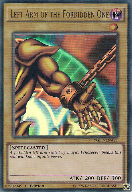 Left Arm of the Forbidden One [YGLD-ENA21] Ultra Rare | Good Games Morley