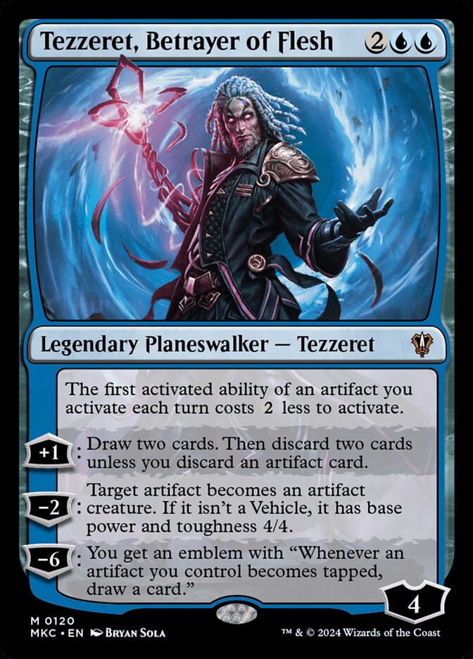 Tezzeret, Betrayer of Flesh 120/311 (Commander: Murders at Karlov Manor)  | Good Games Morley