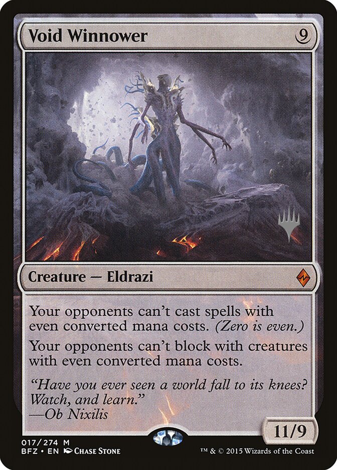 Void Winnower (Promo Pack) [Battle for Zendikar Promos] | Good Games Morley