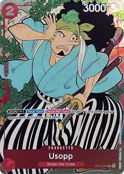 Usopp (1st Anniversary) OP01-004 (One Piece Promotion Cards)  - Alternate Art Foil | Good Games Morley