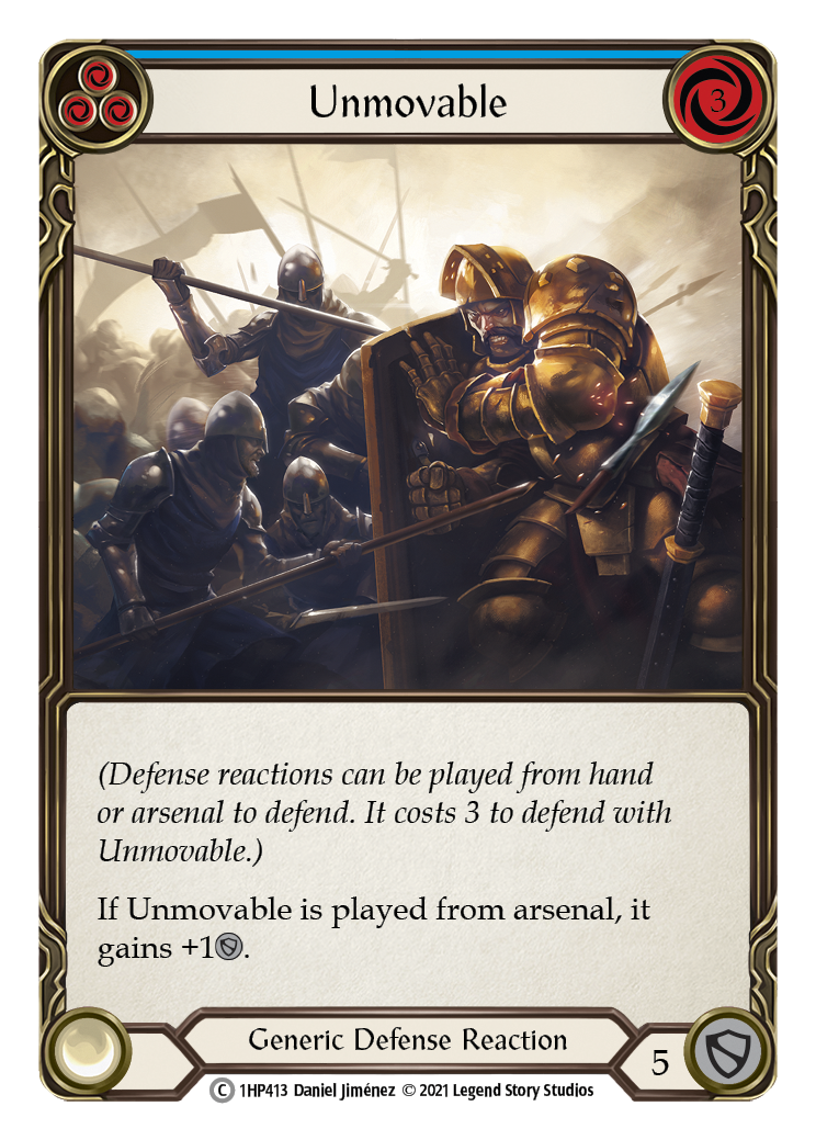 Unmovable (Blue) [1HP413] (History Pack 1) | Good Games Morley