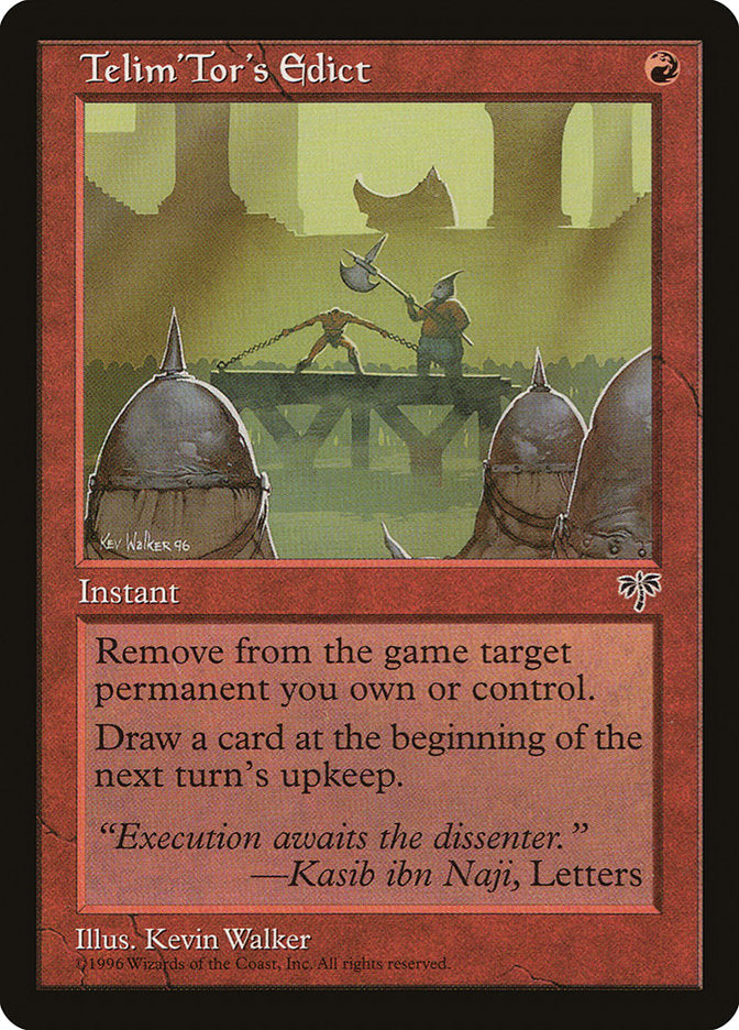 Telim'Tor's Edict 198/350 (Mirage)  | Good Games Morley