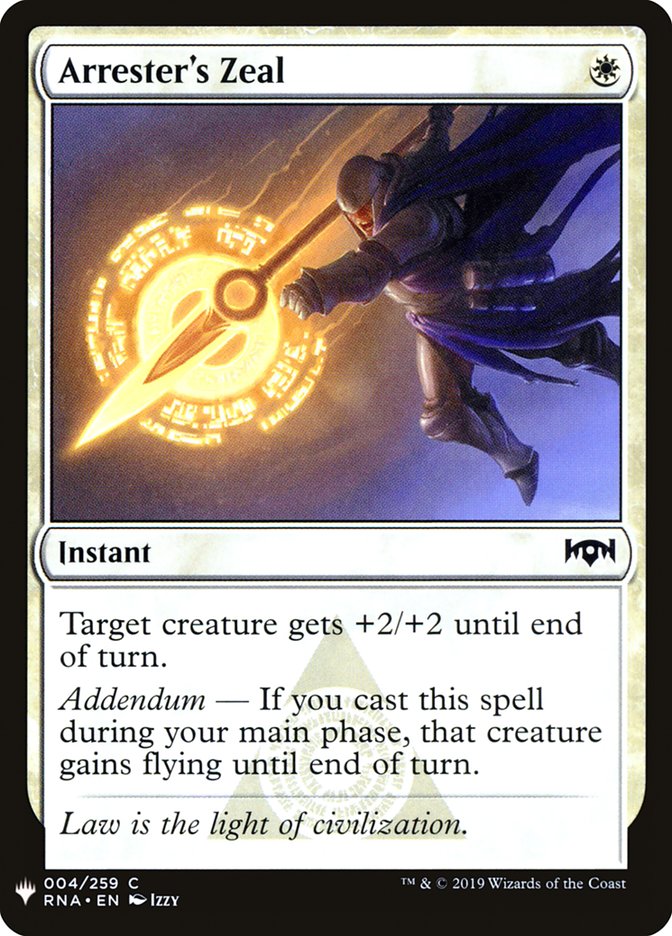 Arrester's Zeal [Mystery Booster] | Good Games Morley