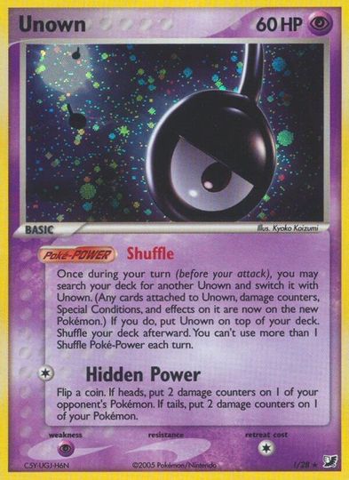 Unown (!) (!/28) [EX: Unseen Forces] | Good Games Morley