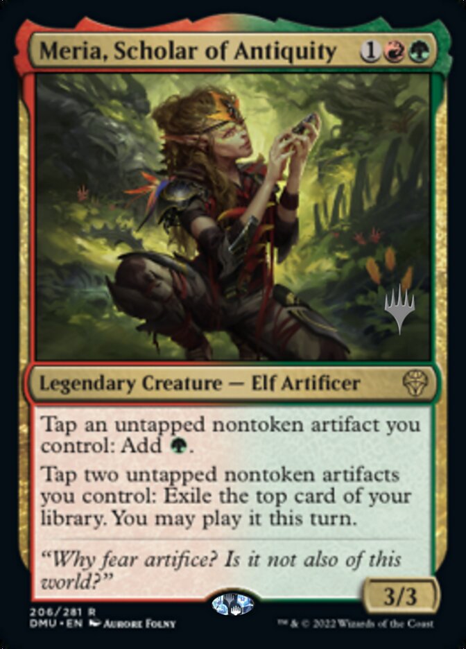 Meria, Scholar of Antiquity (Promo Pack) [Dominaria United Promos] | Good Games Morley
