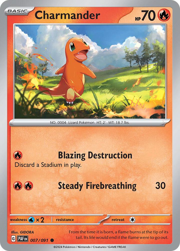 Charmander 007/091 (SV: Paldean Fates)  | Good Games Morley