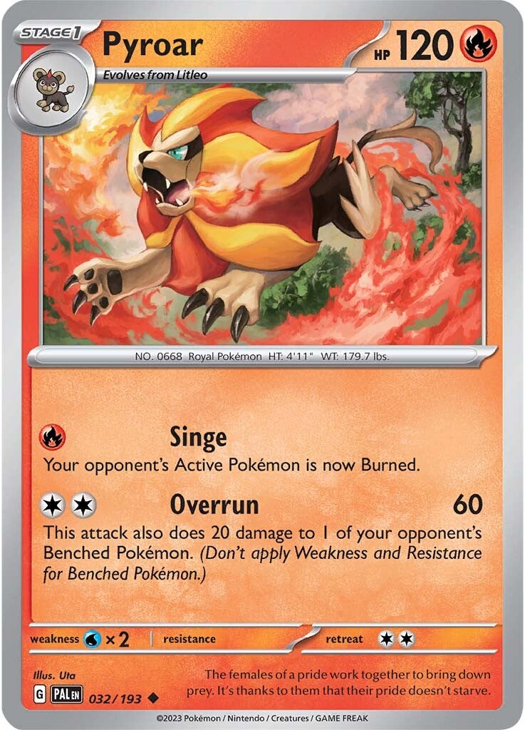 Pyroar (032/193) [Scarlet & Violet: Paldea Evolved] | Good Games Morley