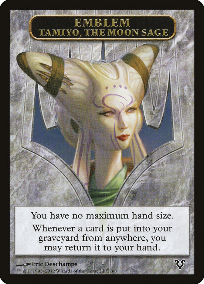 Tamiyo, the Moon Sage Emblem [Avacyn Restored Tokens] | Good Games Morley