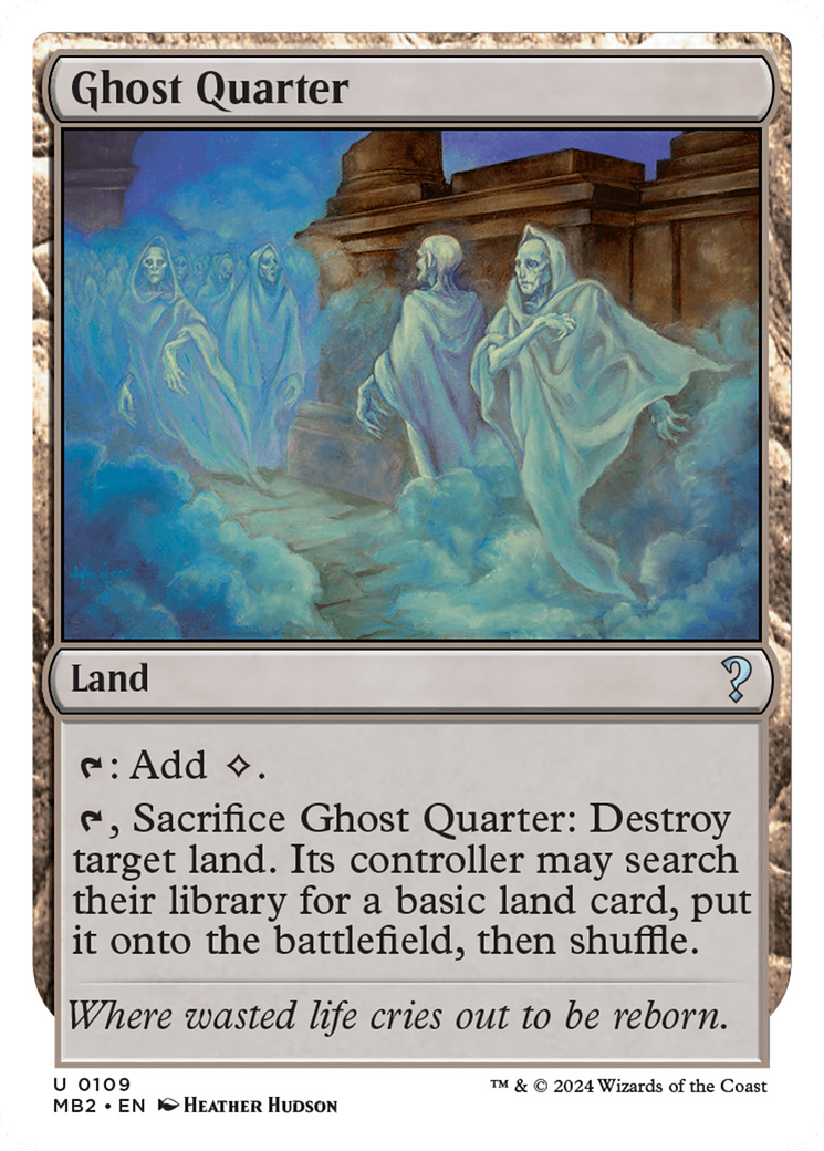Ghost Quarter (White Border) [Mystery Booster 2] | Good Games Morley