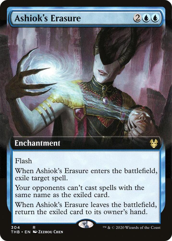Ashiok's Erasure 304/254 (Theros Beyond Death)  - Extended Art Foil | Good Games Morley