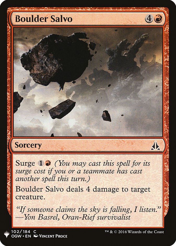 Boulder Salvo [Mystery Booster] | Good Games Morley