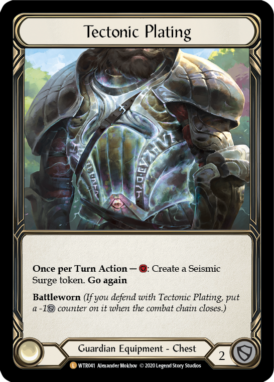 Tectonic Plating [U-WTR041] (Welcome to Rathe Unlimited)  Unlimited Rainbow Foil | Good Games Morley