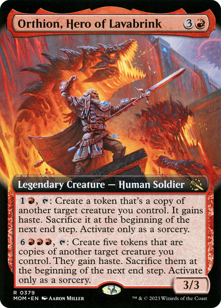 Orthion, Hero of Lavabrink (Extended Art) [March of the Machine] | Good Games Morley