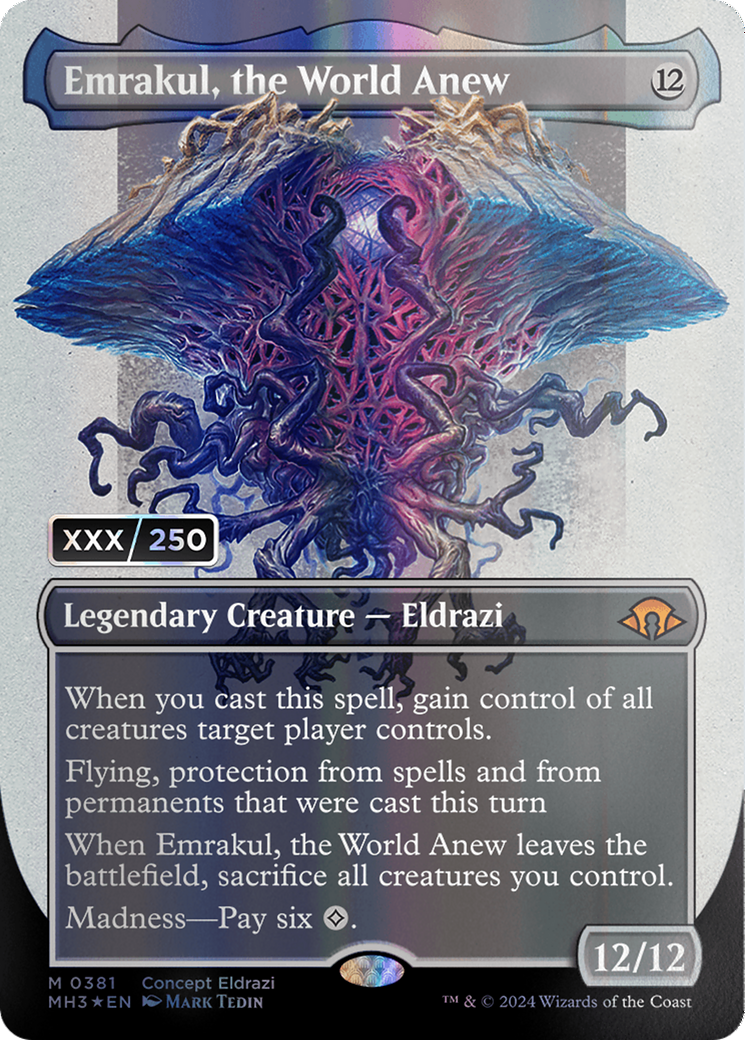 Emrakul, the World Anew (Borderless) (Serial Numbered) [Modern Horizons 3] | Good Games Morley