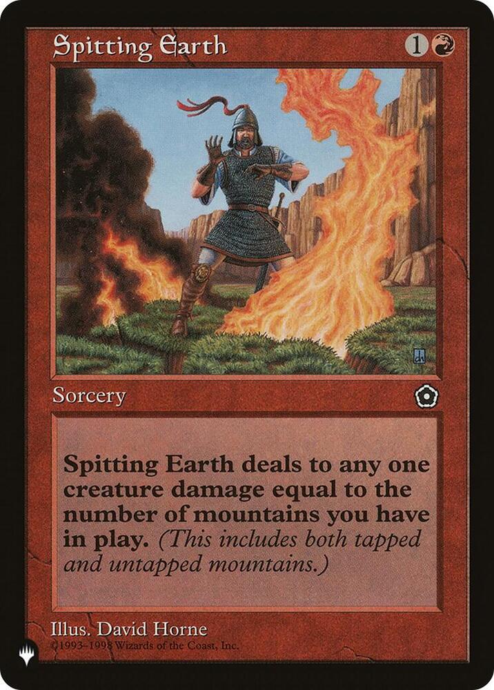 Spitting Earth P02-116/5075 (The List Reprints)  | Good Games Morley