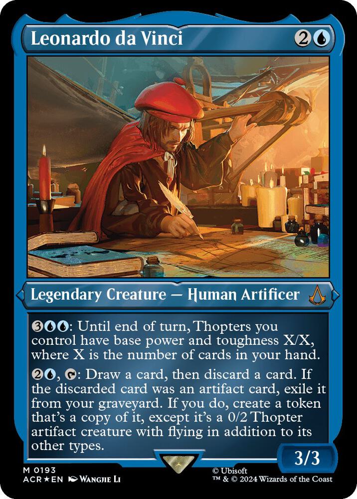 Leonardo da Vinci 193 (Universes Beyond: Assassin's Creed)  - Etched Foil | Good Games Morley