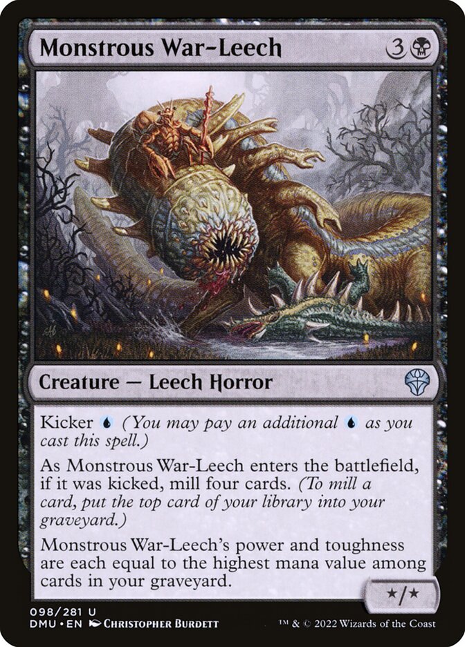 Monstrous War-Leech 98/281 (Dominaria United)  - Foil | Good Games Morley