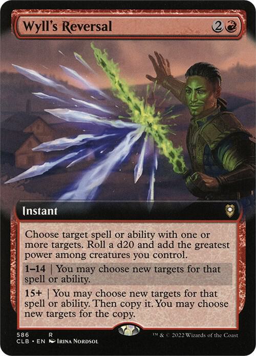 Wylls Reversal Extended Art 586 (Commander Legends: Battle for Baldur's Gate)  | Good Games Morley