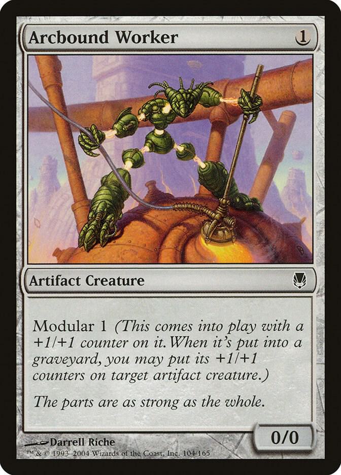 Arcbound Worker 104/165 (Darksteel)  - Foil | Good Games Morley